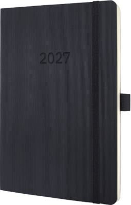 Sigel Wochennotizkalender Conceptum 2027 in A5 mit schwarzem PU-Softcover - Bild 1