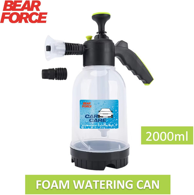 Professionelle Druckzerstäuber Sprühpumpe von BEAR FORCE, transparente Sprühflasche mit 2l Fassungsvermögen für Reinigung, Waschen und Autopflege - Bild 1