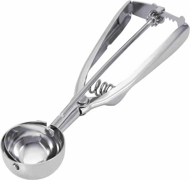 TOMTOP JMS Eisportionierer und Keksportionierer aus Edelstahl in Grau mit 4 cm Durchmesser - Bild 1