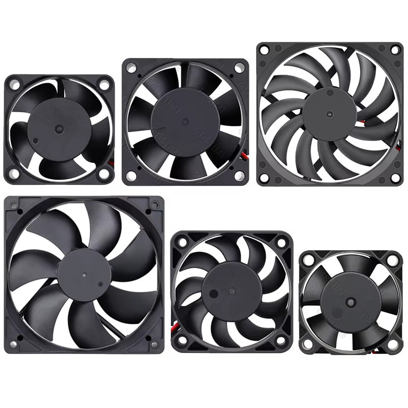 GDSTIME Radial Lüfter für 3D-Drucker und PC-Gehäuse, Schwarz, verschiedene Größen (120mm, 80mm, 60mm, 30mm) mit 5V, 12V oder 24V DC Anschluss - Bild 4