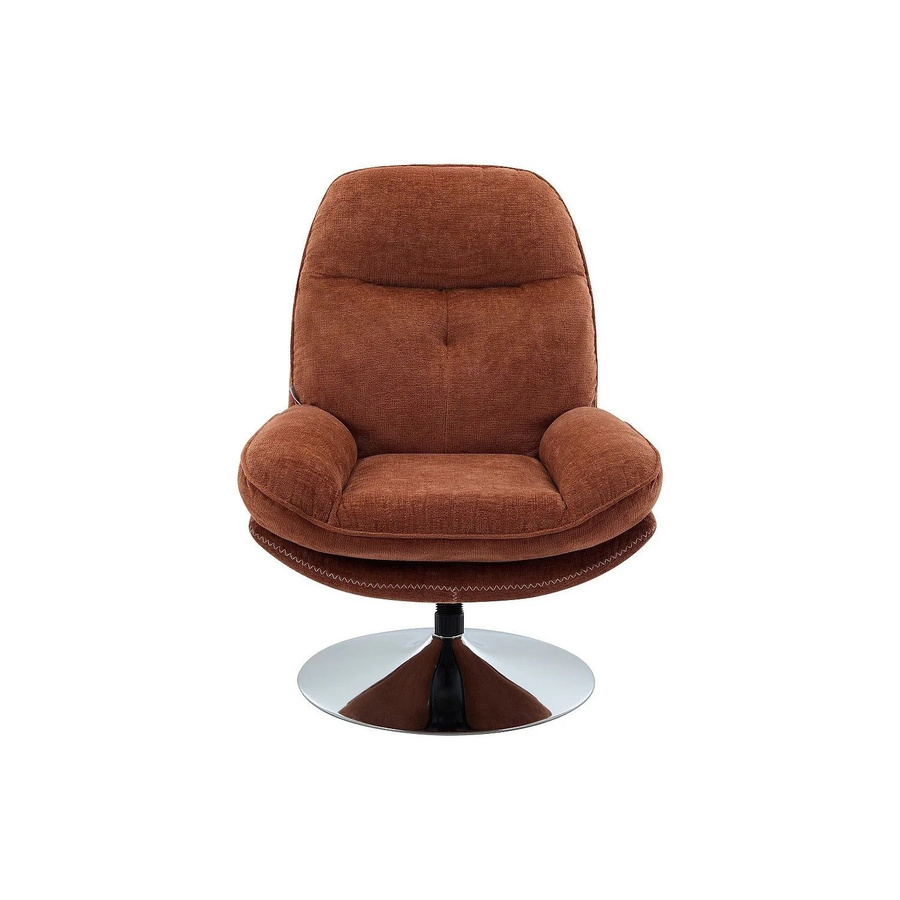 Vente-unique Sessel Ilmaca mit gerader Rückenlehne in Terracotta - Bild 2