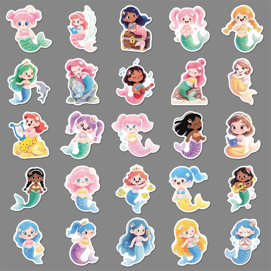 50er Set Car Beautiful Stickers Multicolour - Bild 2