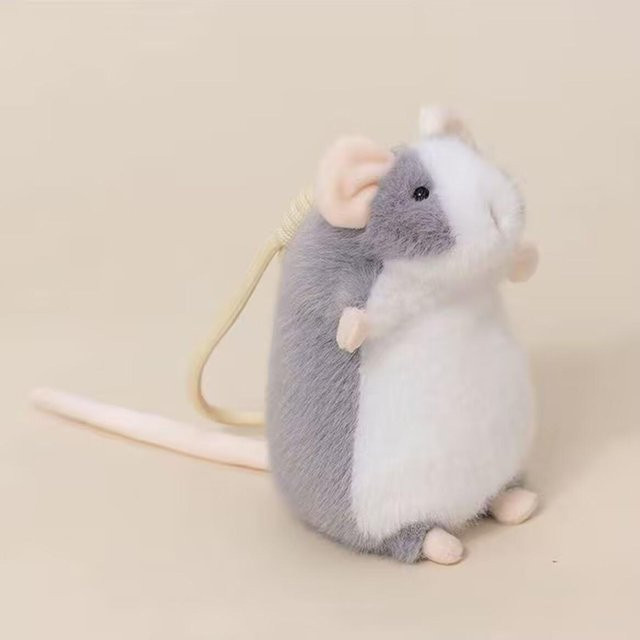 Yiran Health & Beauty Fancy Rat Plüschtier, Stofftierpuppe, Grau - Bild 1