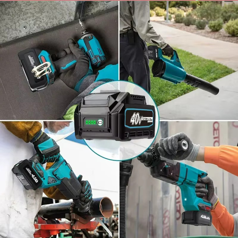 Makita XGT 40V Li-Ion Akku 6,0 Ah in Schwarz für elektrische Bohrer und Schrauber - Bild 4