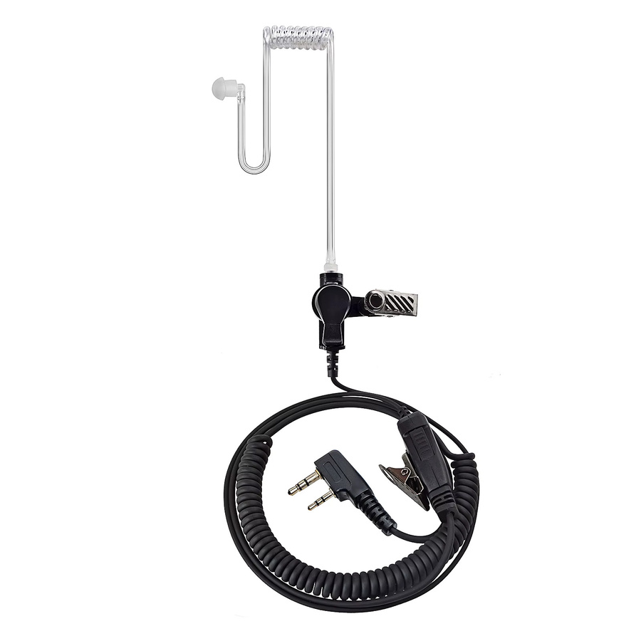RUNUPTOP 2-poliges Akustikrohr-Ohrhörer-Headset mit Mikrofon für Kenwood Retevis PUXING Baofeng UV-5R BF-888S 2-Wege-Funkgeräte - Bild 2