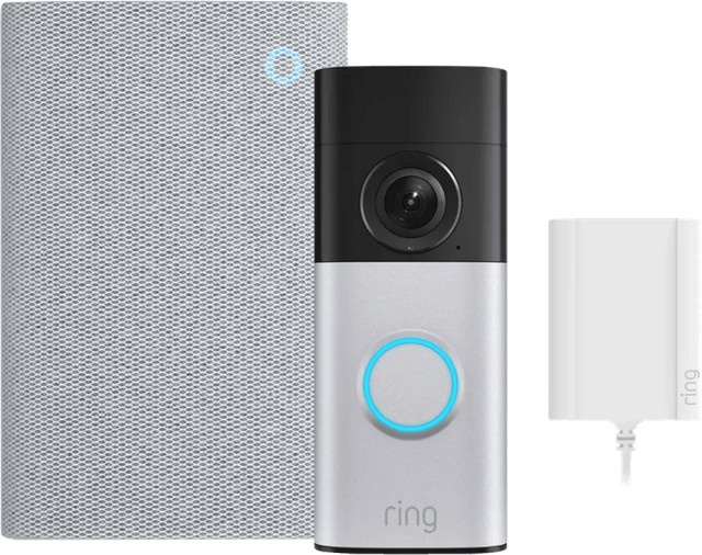 Ring Stecker-Videotürklingel Plus 3. Generation mit Chime Plus in Silber und Multicolour - Bild 1