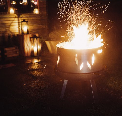 SIENA GARDEN Feuerschalenaufsatz aus Stahl in Anthrazit, Durchmesser: 53 cm, Höhe: 34 cm - Bild 3