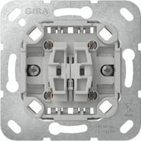 Gira Wipptaster Wechsler Einsatz zweifach, 10 Ampere, 250 Volt, Weiß - Bild 1