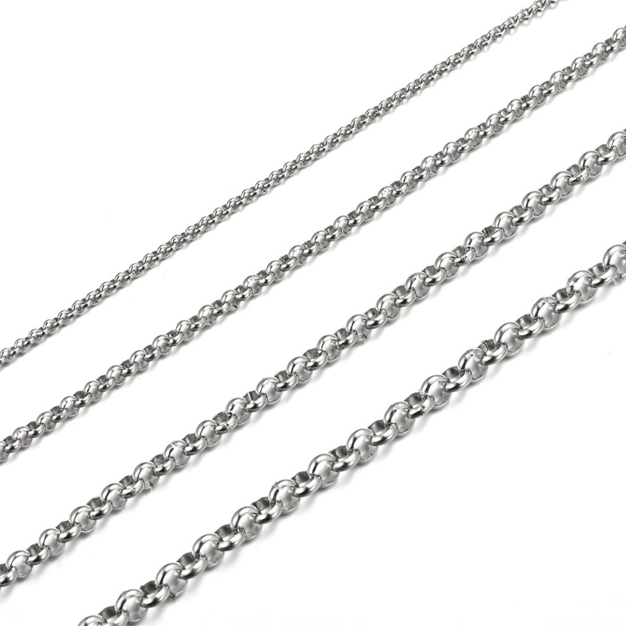 SalaWendy Halskette Edelstahl, Runde Perle, Unisex - Bild 3
