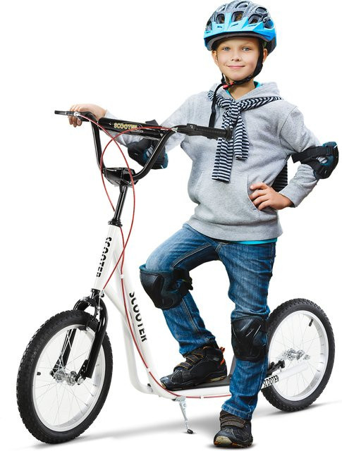 HOMCOM Kinderroller, Kickscooter, faltbar, mit Luftreifen - Bild 1