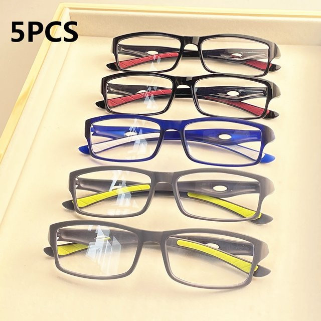 ZXWLYXGX Lesebrille, Rechteckig, Vollrand, Kunststoff, Anti-Blaulicht - Bild 1