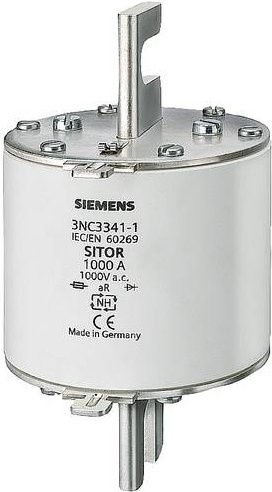 Siemens 3NC32451U Sicherungseinsatz, 3er-Set, Größe 3, 1600A, 500V, Weiß - Bild 1