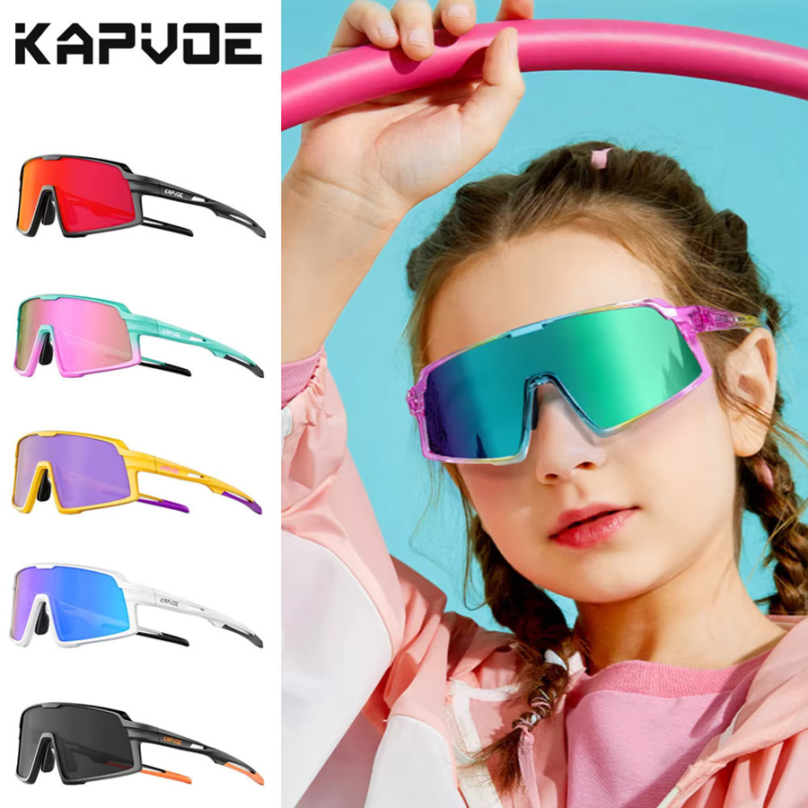 Kapvoe Kinder-Sonnenbrille, Vollrand, Blau, Plastic - Bild 2