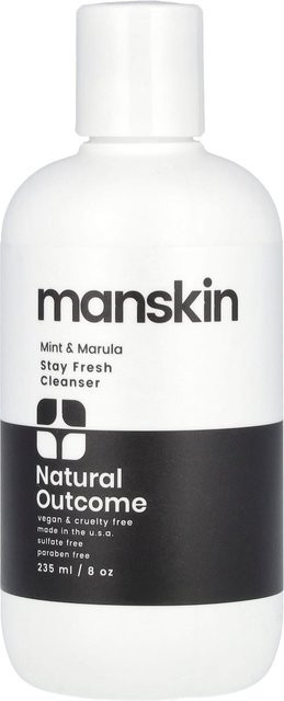 Manskin Stay Fresh Reinigungsgel, Minze & Marula, 236 ml, Herren - Bild 1