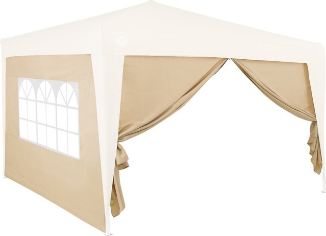 Deuba 2er-Set Seitenwände für Faltpavillon in Beige B: 300 cm, H: 200 cm - Bild 1