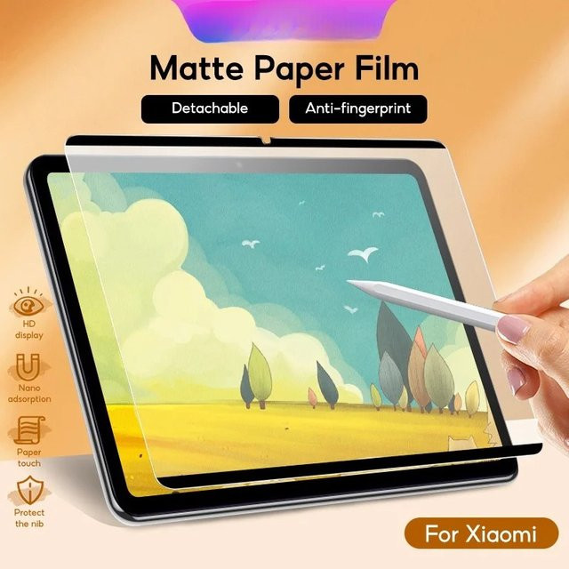 Magnetischer Displayschutz mit Papier-Effekt für Xiaomi Pad 7 Pro, Pad 6 Pro und Redmi Pad SE, mattiert und mit vollständiger Abdeckung - Bild 1