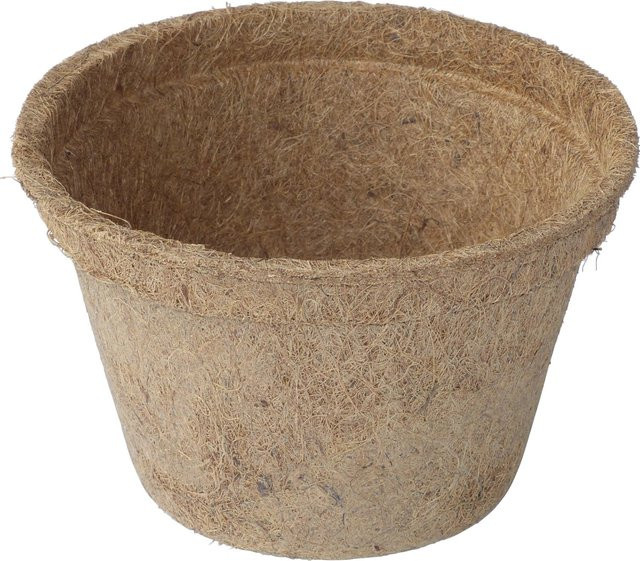 Proflora Kokosfaser Pflanztopf aus Naturkautschuk in Braun, 3er Set - Bild 1