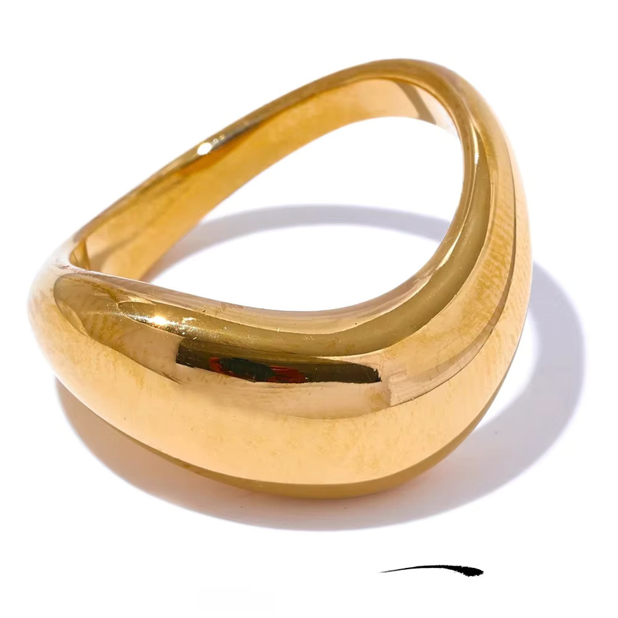 Yhpup Fingerring Edelstahl, Bicolor, Unisex - Bild 3