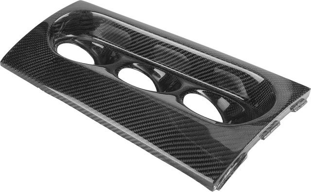 Koogeelife Kohlefaser Armaturenbrett Tacho Abdeckung Panel Verkleidung in Schwarz für Mitsubishi Lancer Evolution X 2008-2012 Linkslenker - Bild 1