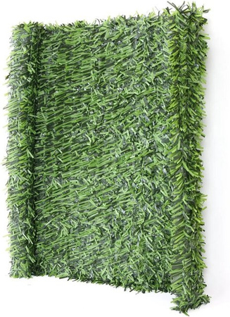 PROREGAL Balkonsichtschutz künstliche Hecke blickdicht in Hellgrün, B/H/T: 300 x 100 x 1 cm