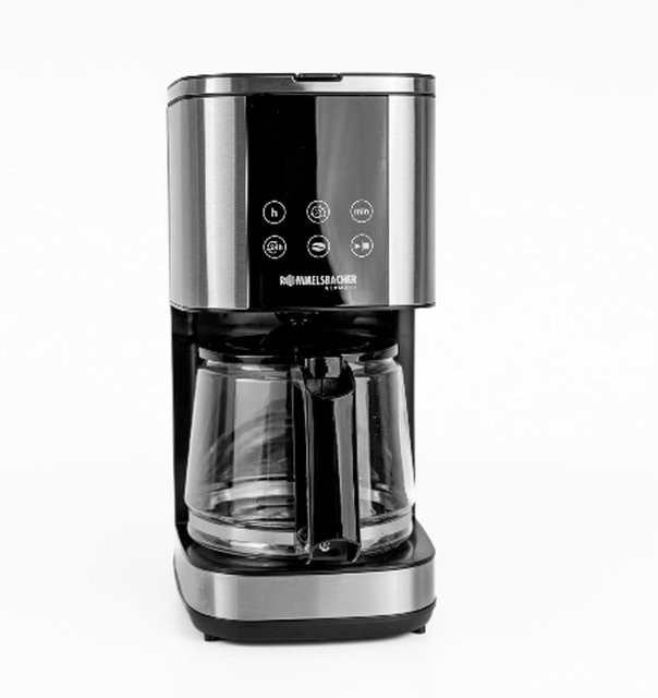 Rommelsbacher Sunny FKM 1000 Filterkaffeemaschine in Edelstahl und Schwarz mit Glasbehälter und Timer - Bild 3