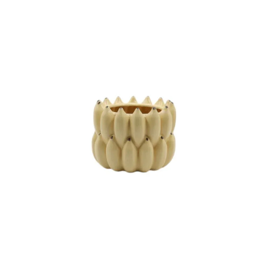 Mansion Banana Pop Keramiktopf in Gelb, Höhe: 16 cm, Breite: 16 cm, Tiefe: 13 cm - Bild 1