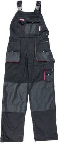 KS Tools Arbeits-Latzhose aus Poly-Cotton in Schwarz, Größe 50 - Bild 1