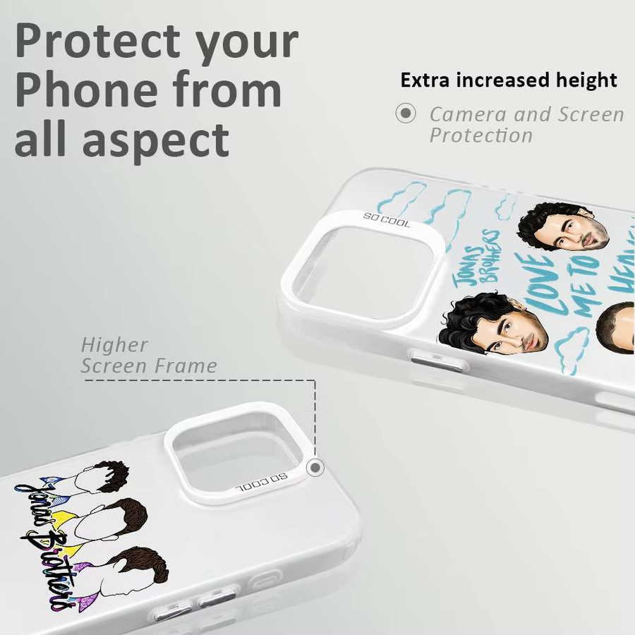 Jonas Brothers Handyhülle für Apple iPhone 16, 15, 14, 13, 12, 11 Pro Max Plus in Multicolor aus weichem TPU - Bild 3