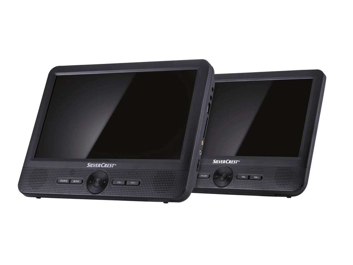 SILVERCREST Tragbarer DVD-Player SPDP 18 A1 mit 2 Bildschirmen in Schwarz - Bild 3