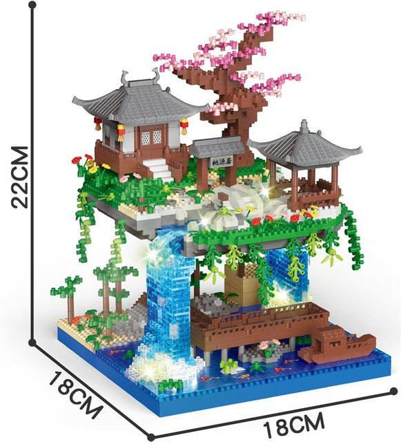 Linyi toy Taohuatan See Gebäude Bausteine, Natur, Bunt / Mehrfarbig - Bild 1