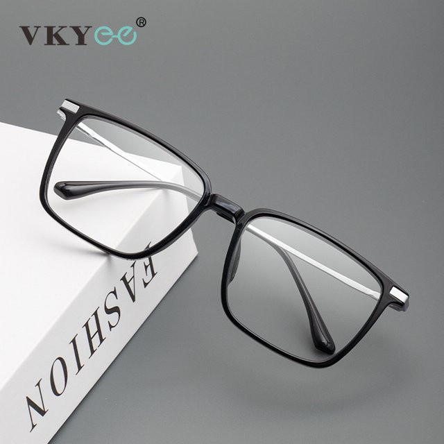 VICKY 5042X Lesebrille, Herren, Vollrand, quadratisch, Titan, schwarz - Bild 1