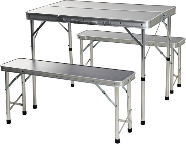 Camping Tischset Dunkelgrau aus MDF, B/H/L: 93 x 11,5 x 33 cm - Bild 1