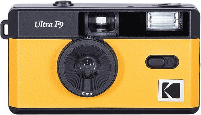 Kodak F9 Kompakt-Filmkamera 135 mm Schwarz Gelb - Bild 1