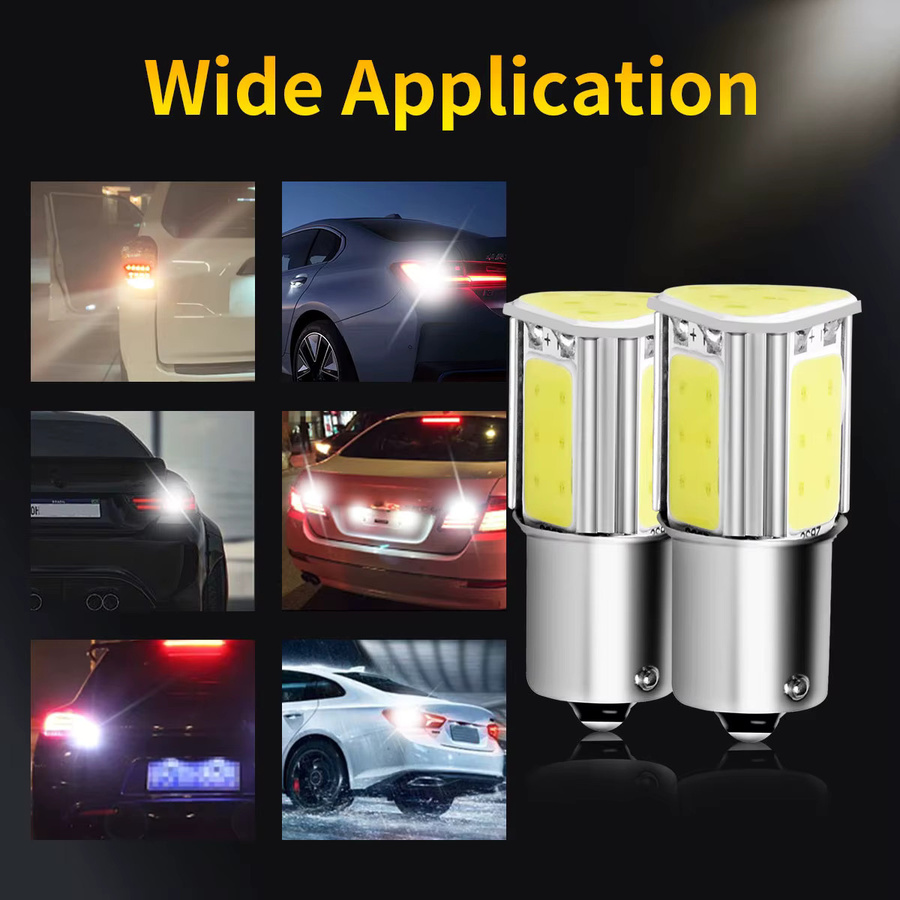 2er-Set P21W BA15S LED Autolampen für Bremslicht, Nebellicht, Rückfahrscheinwerfer und Blinker 12V - Bild 3