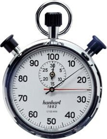 Hanhart Stoppuhr, mechanisch, verchromtes Gehäuse, Unisex - Bild 1