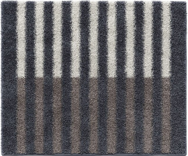 Badteppich STRADA aus Polyacryl in Anthrazit, Beige oder Braun mit grafischem Design, rutschfest und waschbar - Bild 1