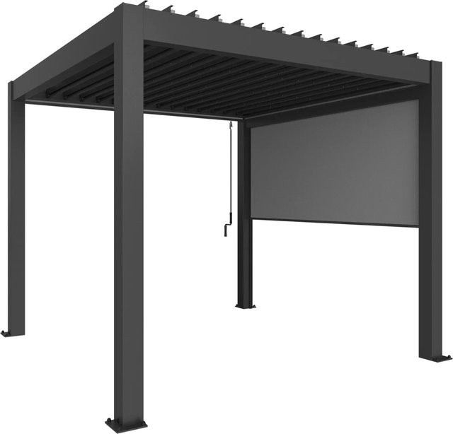 Biohort Pergola-Sonnenrollo Manuell Aluminium Dunkelgrau-Metallic B/H/T: 272 x 235 x 10 cm - Bild 1