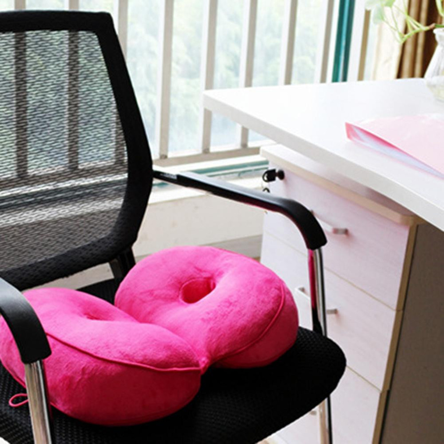 Yiran Furniture Orthopädisches Beckenkissen aus Memory-Schaum zur Druckentlastung und Hüftkorrektur, Kaffeebraun - Bild 3