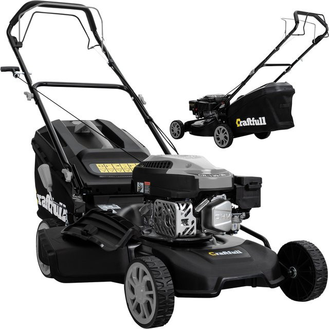 Craftfull Premium Benzin-Rasenmäher CR-139-30 mit Selbstfahrantrieb, 144cm³ Motor und 4in1-System in Schwarz/Grau - Bild 1