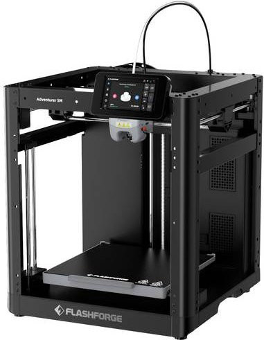 Flashforge Adventurer 5M FDM 3D-Drucker in Schwarz mit beheizbarem flexiblem Metallbett und WLAN/LAN-Anschluss - Bild 2