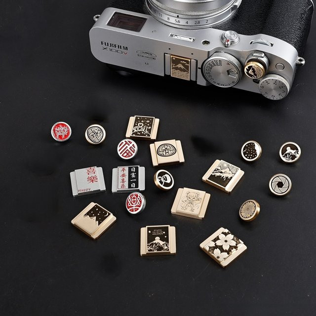 Metall Kamera Blitzschuhabdeckung als Blitzschuh-Schutz und Auslöseknopf für Fujifilm XS10 XM5 XE4 XT5 XT30II XH2S XA7 Kamera-Zubehör - Bild 1