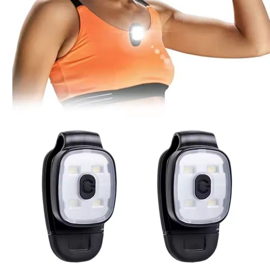 NovaSphere LED-Clip-Taschenlampe mit 3 Beleuchtungsmodi, wiederaufladbar via USB, IPX4 wasserdicht, Sicherheitswarnlicht für nächtliches Laufen und Angeln - Bild 2