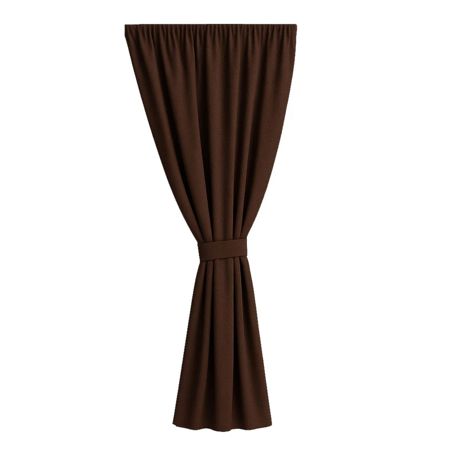 Setgarden Outdoor Vorhang für den Balkon, semi-transparent, Braun, B: 155 cm, H: 240 cm - Bild 2