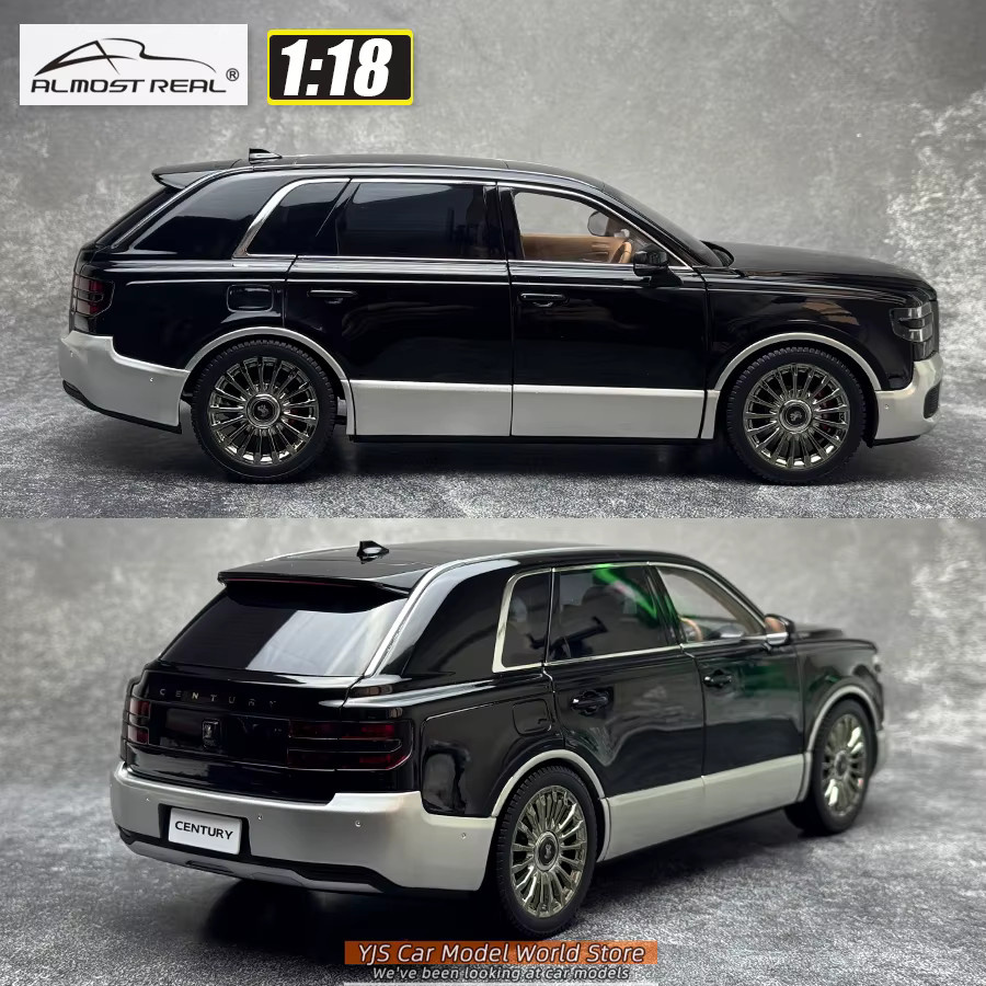 Almost Real Toyota Century, Modellauto, 1:18, Schwarz x Silber, Metall - Bild 3