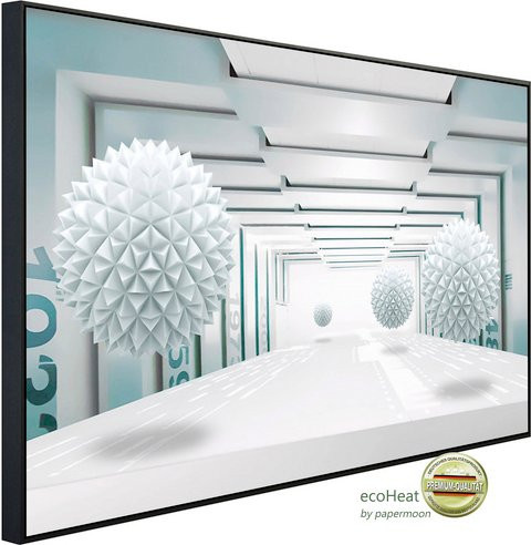 papermoon Infrarotheizung EcoHeat Abstrakt 3D Effekt in Bunt mit App-Steuerung und Überhitzungsschutz - Bild 1