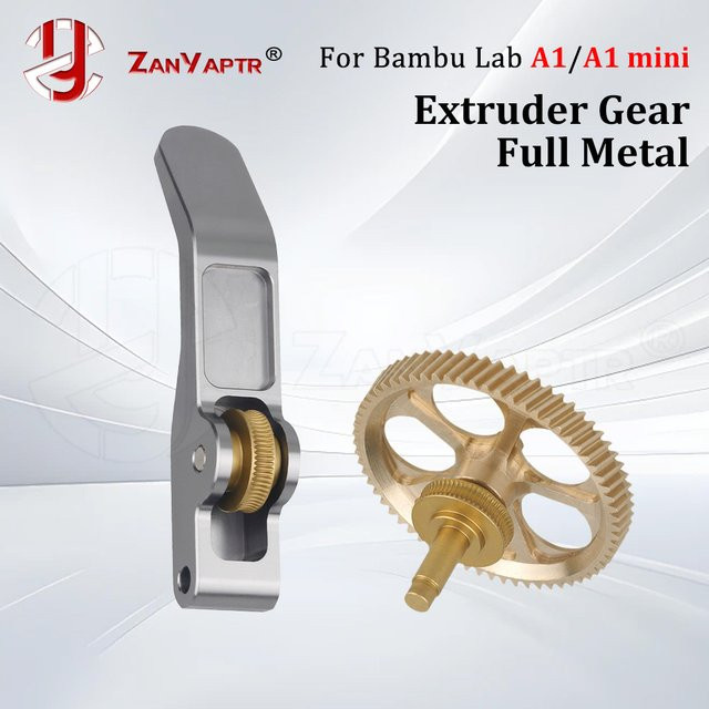 Bambu Lab A1 Mini Vollmetall-Extrudergetriebe mit gehärtetem Stahl-Schneckengetriebe und Klauengear für FDM-Drucker - Bild 1