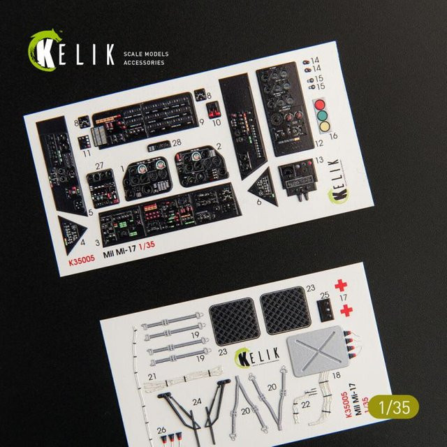 Trumpeter Mi-17 NATO Black Version Interior 3D-Decals - Bild 1