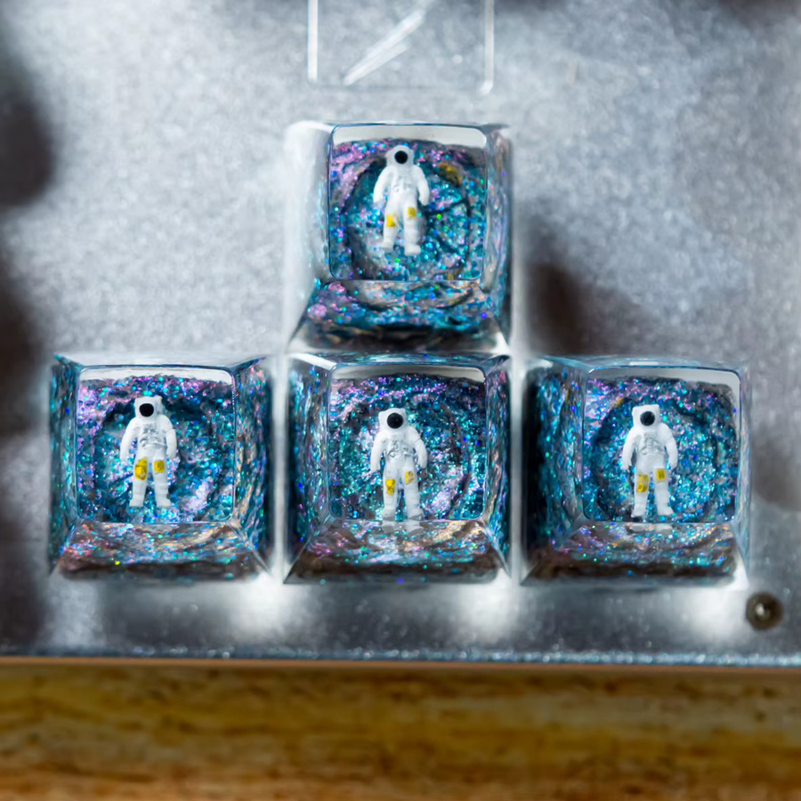 Resin Artisan Space Drift Keycap 1U SA R1 Handgefertigte Custom ESC-Tastenkappe für mechanische Tastaturen mit MX-Schaltern - Bild 3