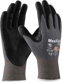 aTG Handschuh MaxiCut Ultra CUT E in Größe 8, Farbe Grau/Schwarz, Nitrilbeschichtung nach EN 388 - Bild 1