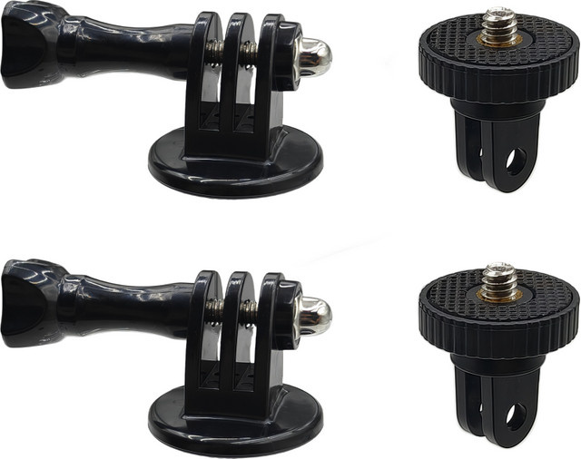 Stativadapter-Halterung mit 1/4-Zoll-Schraube für DJI und Insta360 Action 6 5Pro 4 X5 X4 Kameras, Farbe: Schwarz - Bild 1